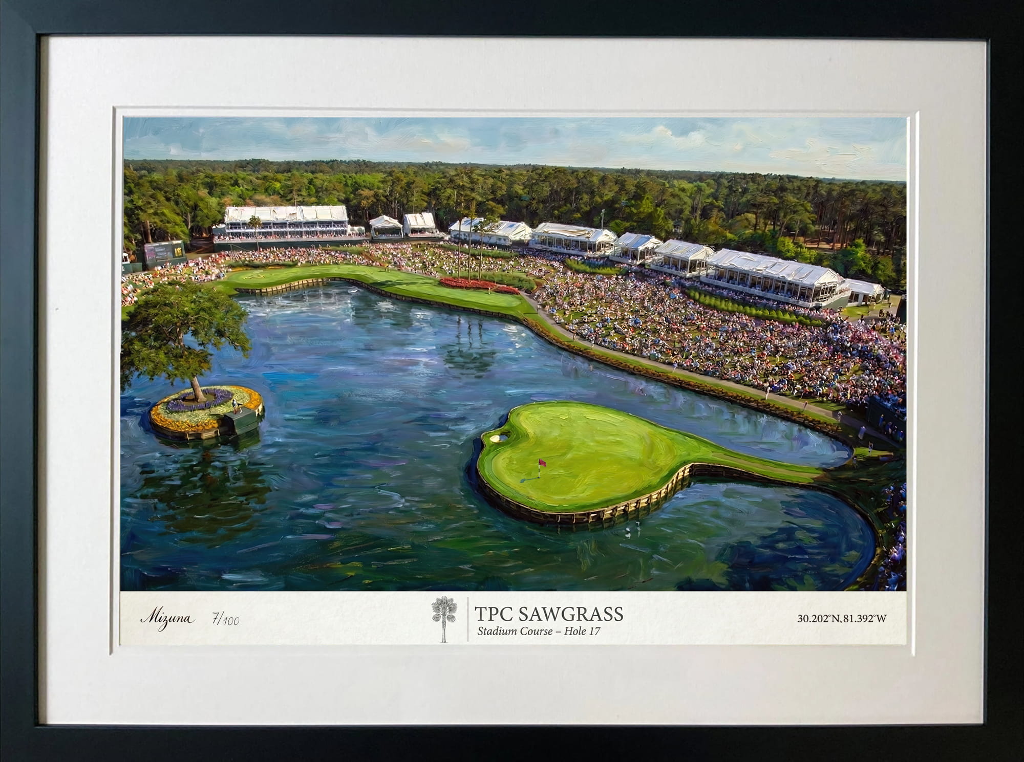 TPC Sawgrass, Island Green, Hole 17, golf artwork